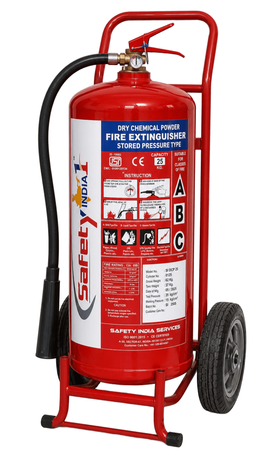 Dry Powder Trolley Type Fire Extinguisher