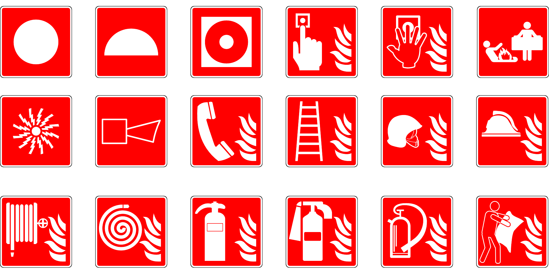 Safety India Services: Fire Safety symbols